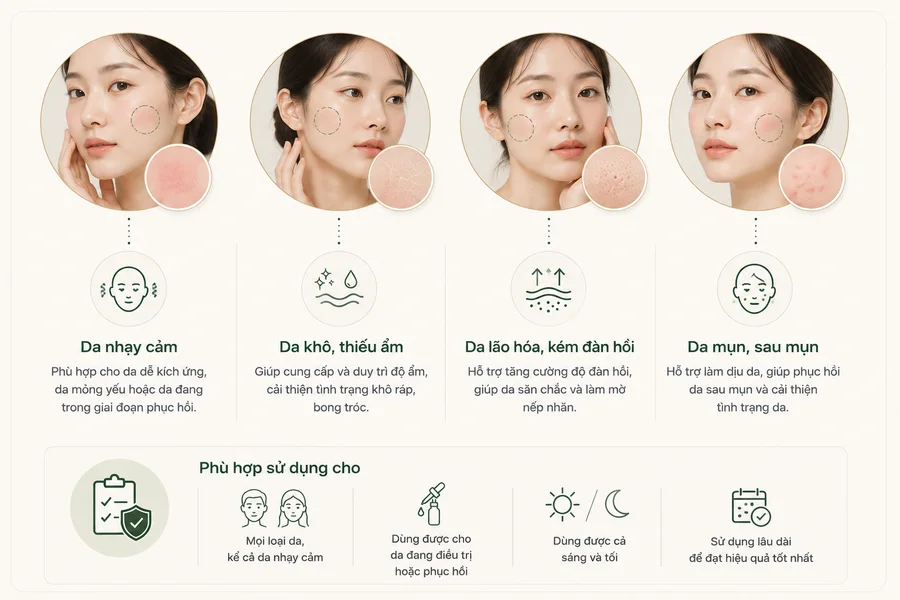 PDRN phù hợp với loại da nào