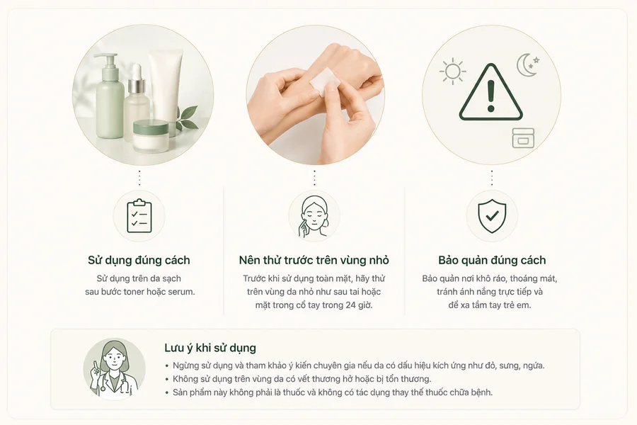Lưu ý khi sử dụng PDRN